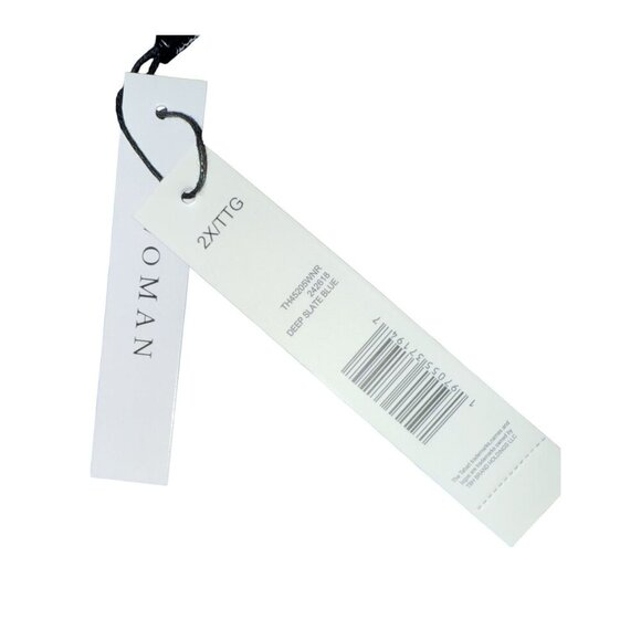 Tahari Womens Slate Blue Pockets Tapered Leg Pull On Pants Plus Size 2X New - Picture 9 of 10